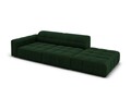 Canapea 3 locuri cotiera dreapta, Jennifer-51, Micadoni Home, 262x102x70 cm, catifea, verde bottle