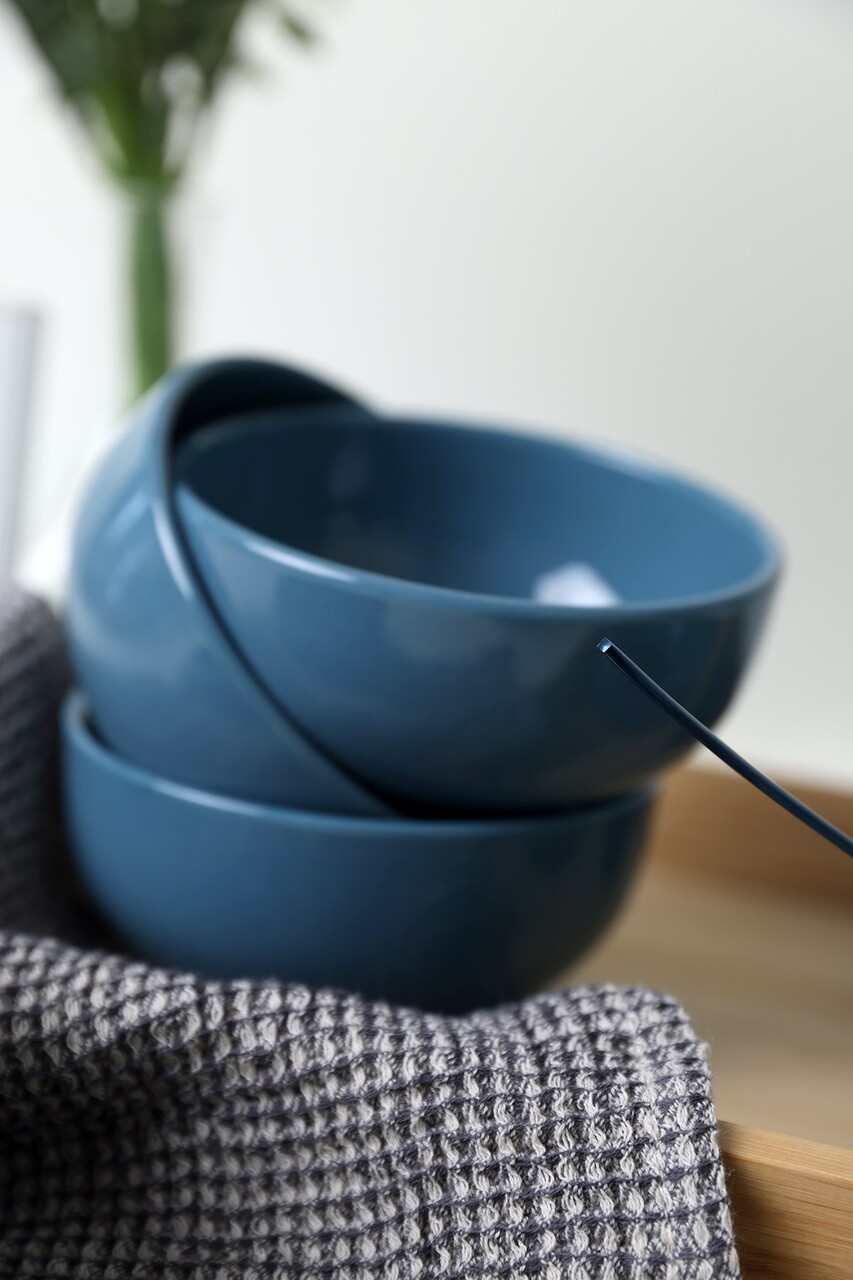 Set boluri ceramice (6 bucăți), L'essentiel Maison, 275KRM2351, Antibacterian, Albastru - view 4