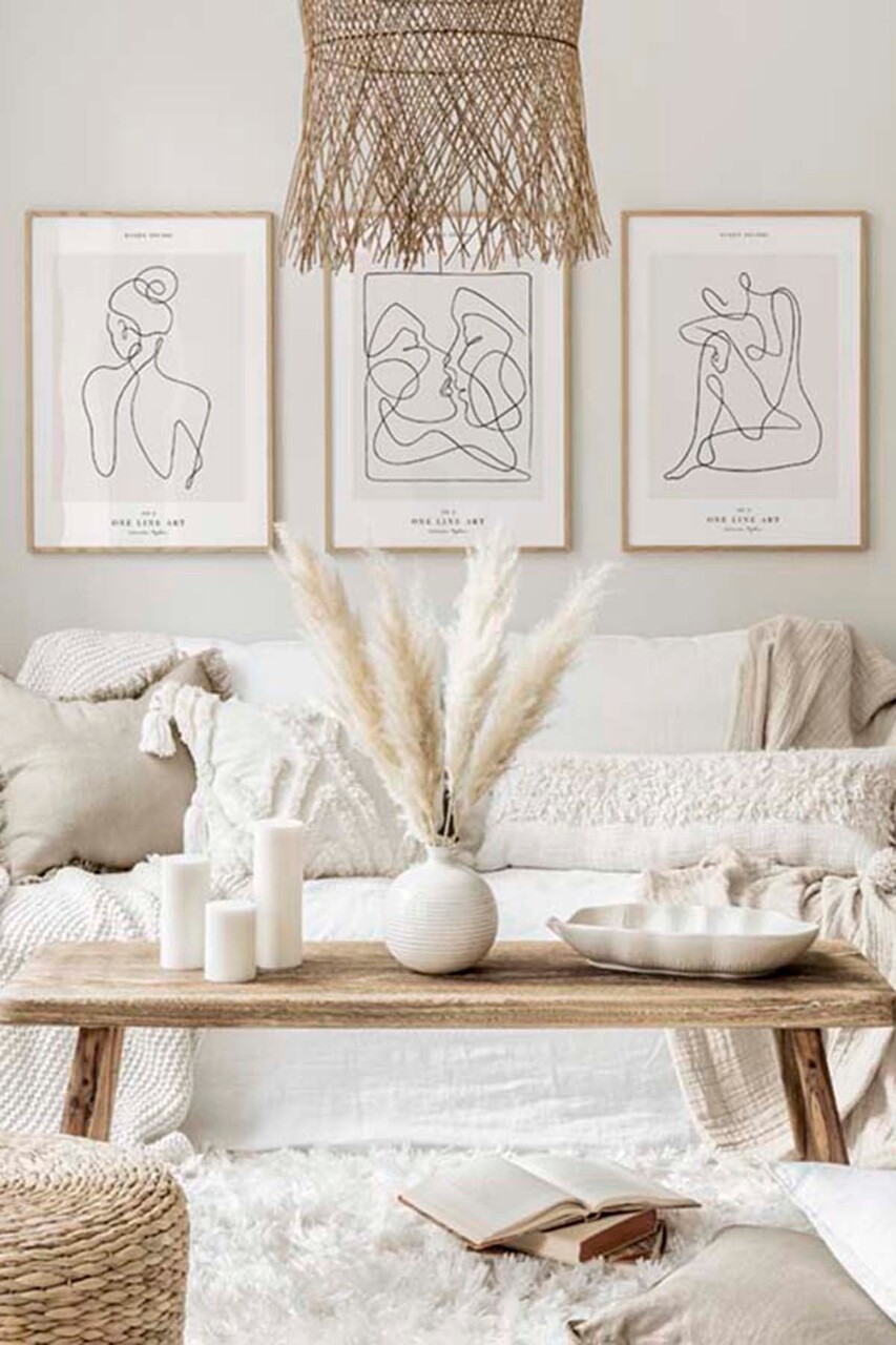 Set 3 tablouri decorative Artcerceve13 MDF Multicolor