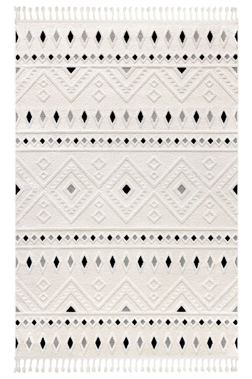 Covor (60 x 100), 33412A, 60x100 cm, Crem/Negru — imaginea 6