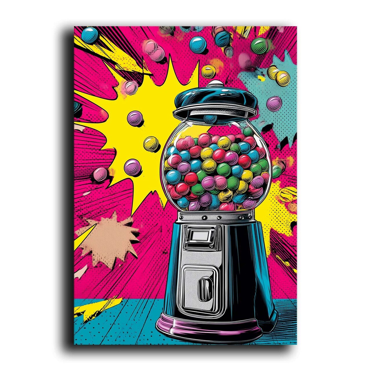 Tablou decorativ, BSRPOPC-009, Lemn, Multicolor - view 3