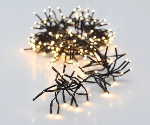 Instalatie Cluster Flash, 768 LED-uri, 450 cm, lumina calda