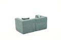 Canapea 2 locuri, Atelier del Sofa, 825BLC5410, Tesatura Chenille, Verde