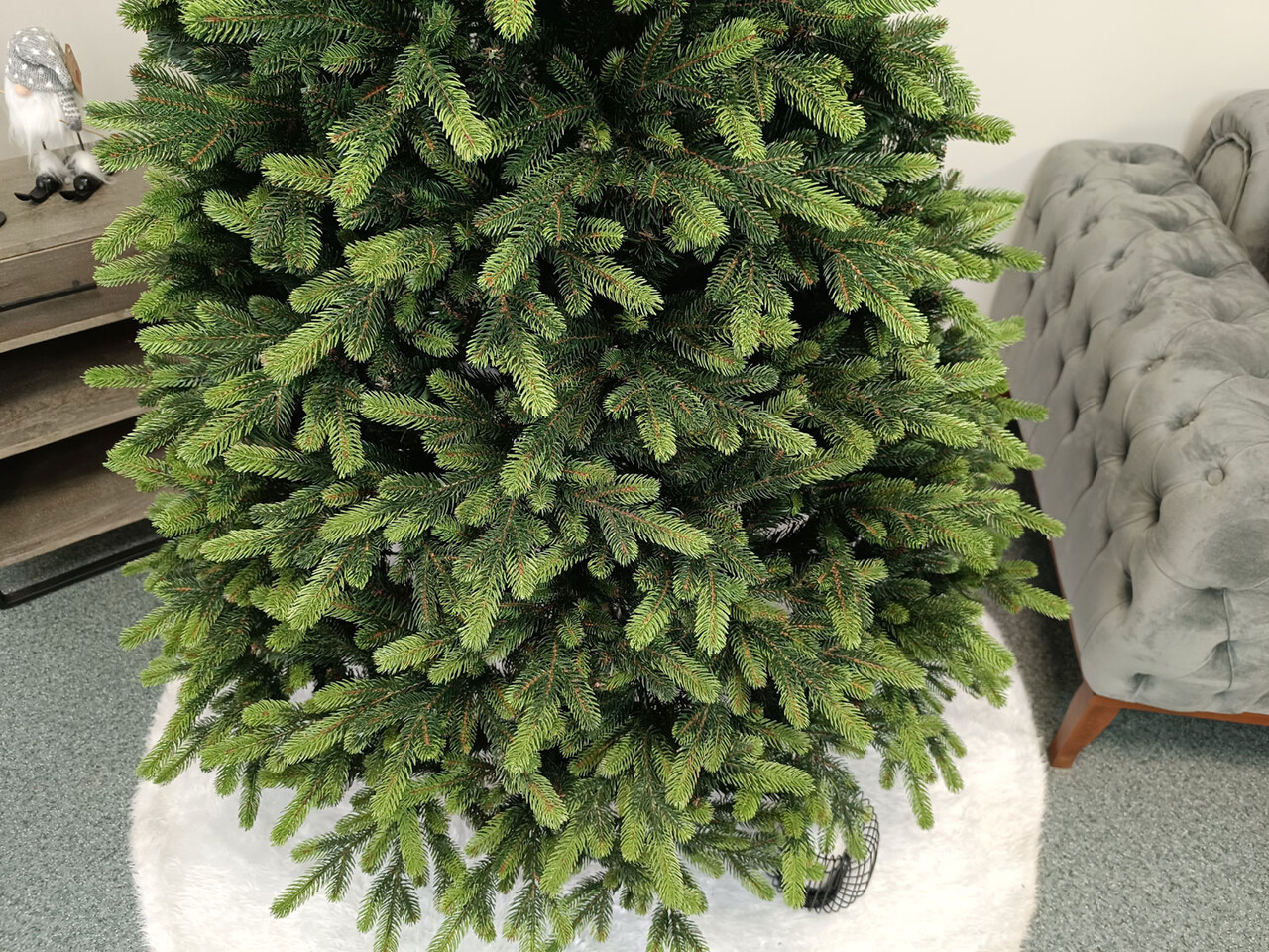 Brad artificial Christmas Deluxe by Sersimo, Carpati cu varfuri verzi, 2D+3D, 210cm — imaginea 7