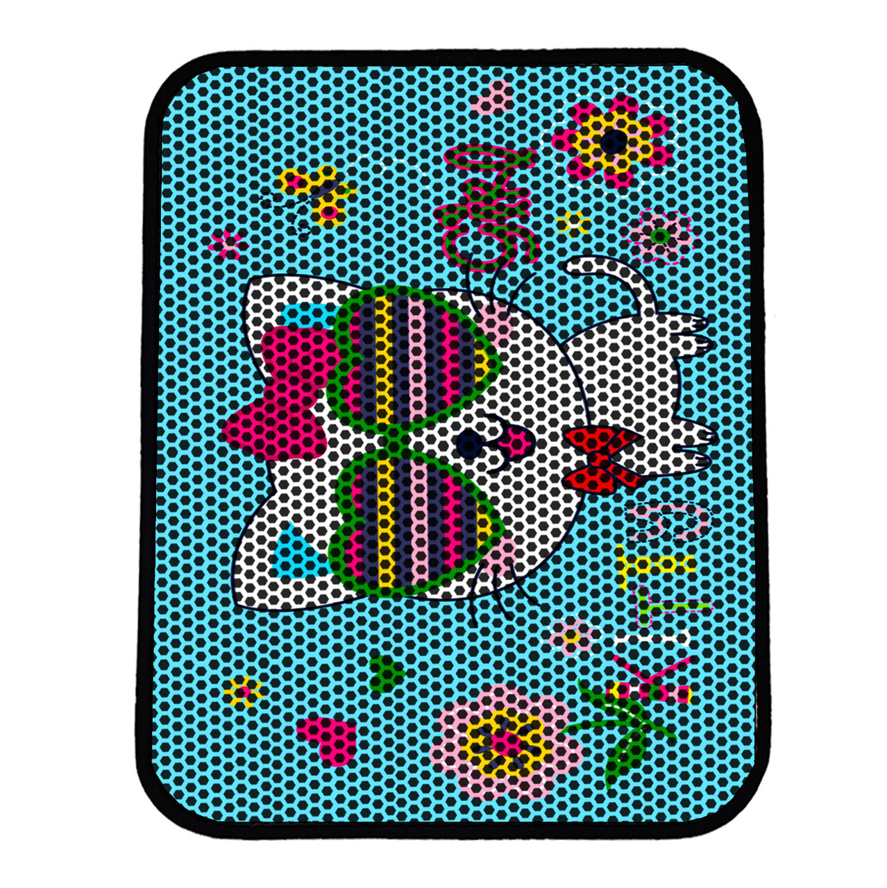 Covoras litiera pentru colectarea granulelor de nisip, Paws &amp; Whiskers, Nrszn0048, 50% PVC/50% poliester, Multicolor - view 2