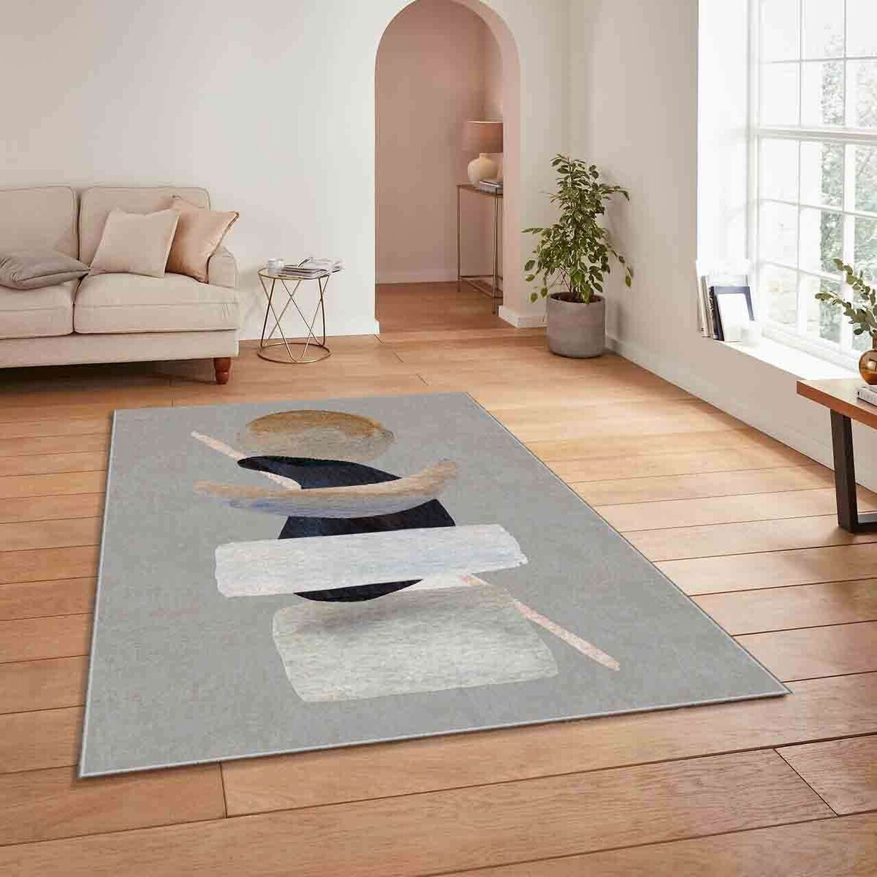 Covor, Shml21, 100x180 cm, Poliester, Multicolor — imaginea 3