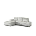 Coltar extensibil stanga 4 locuri ELTAP, Ov42, Ottavio, 275x180x85 cm, lemn/poliester, alb