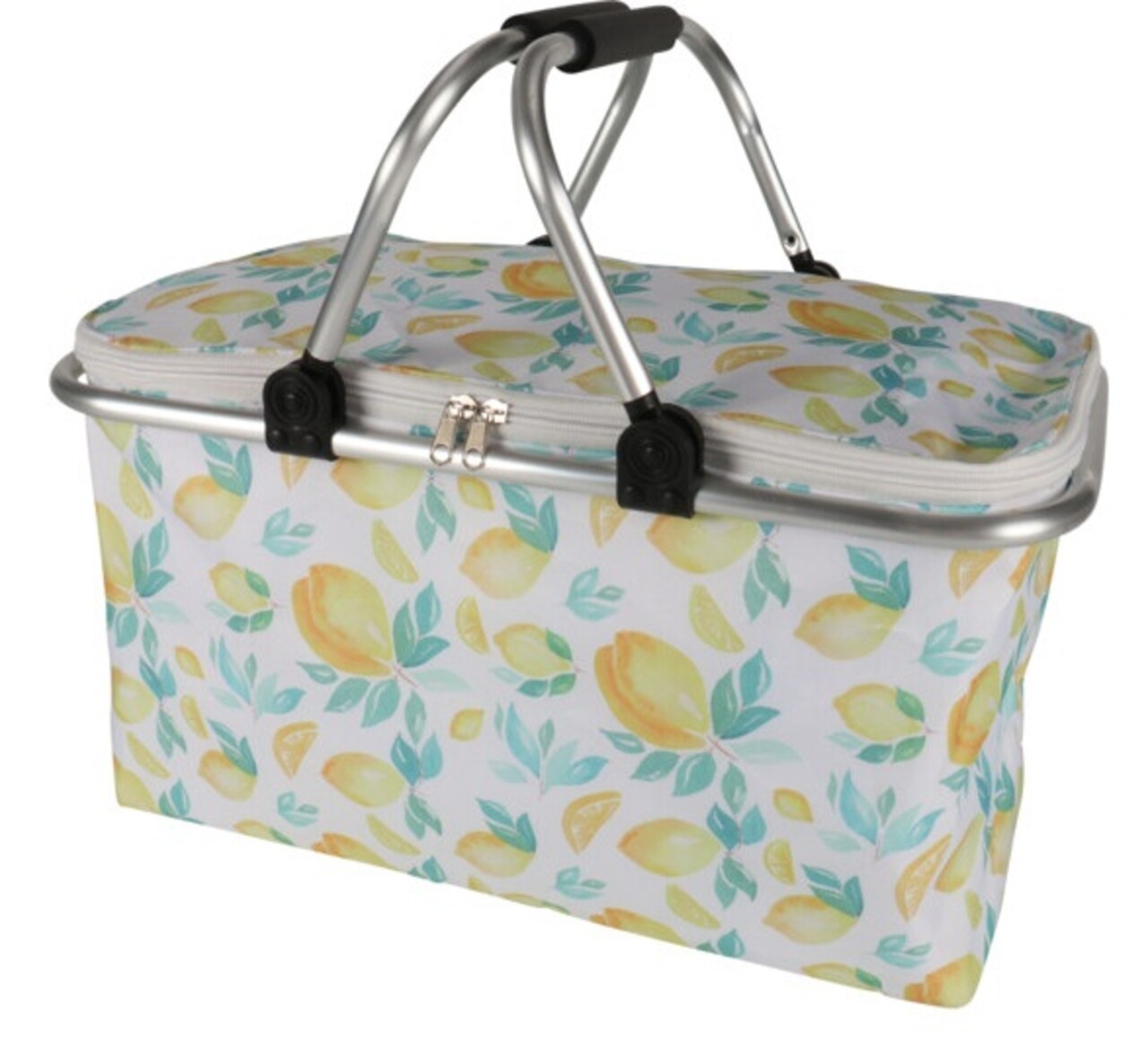 Cos termoizolant Lemons, 35L, 48x28x24 cm, poliester, galben