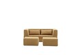 Canapea extensibilă cu 2 locuri, Balcab Home, 825BLC5405, Material: 100% ȘENILĂ, Maro