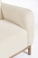 Canapea 3 locuri Detroit, Bizzotto, 232x87x82 cm, lemn de frasin/poliester Boucle, natural
