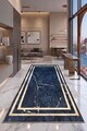 Covor, Astatic, 100x200 cm, Albastru inchis