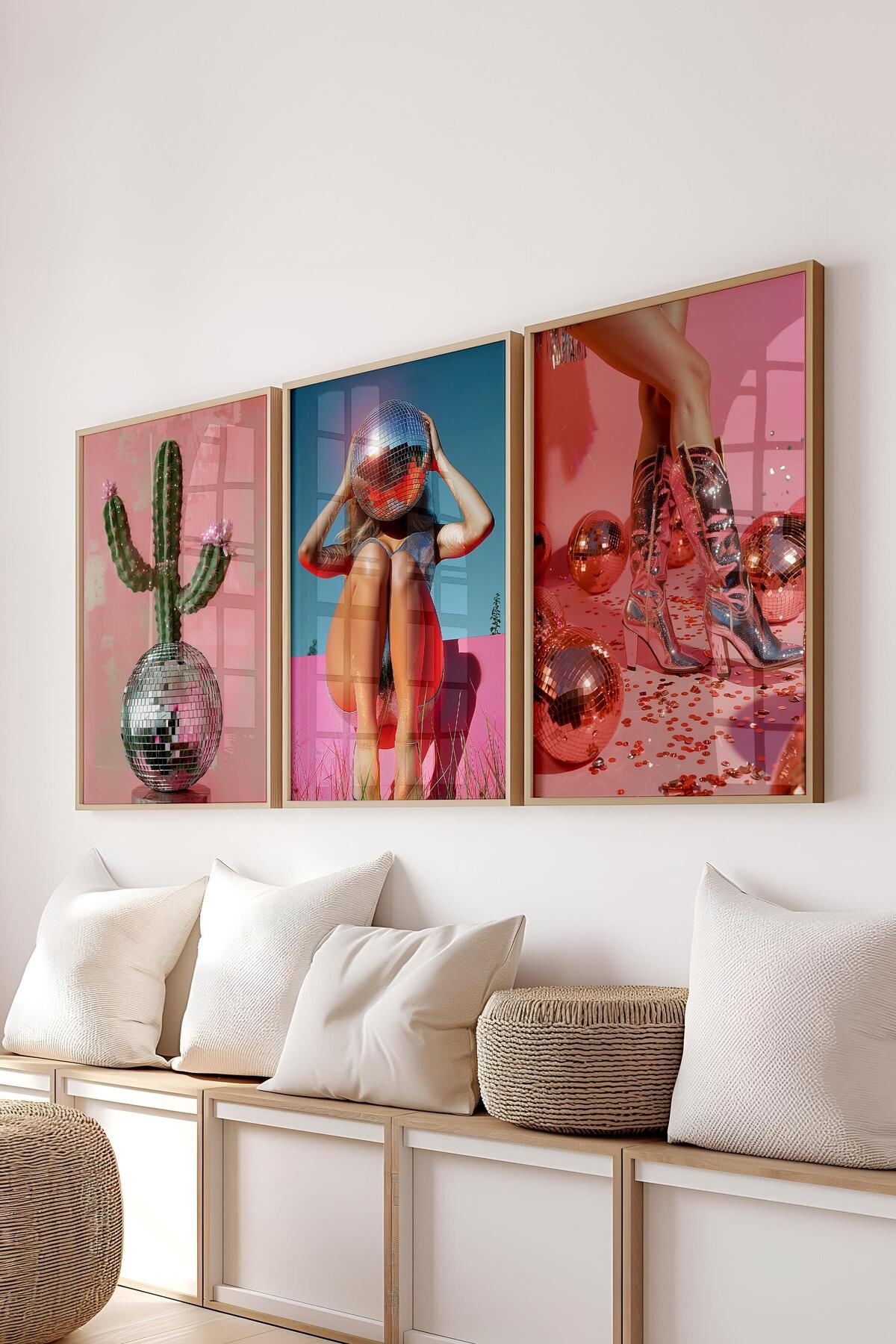 Set de pictură decorativă, Ç-300795, Sticla PVC, Multicolor