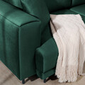 Coltar extensibil dreapta 4 locuri ELTAP, RT-35NU, Dalia, 289x190x95 cm, lemn/poliester, verde inchis