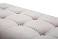 Bancheta Infinity, Mauro Ferretti, 141x41x43 cm, catifea, gri