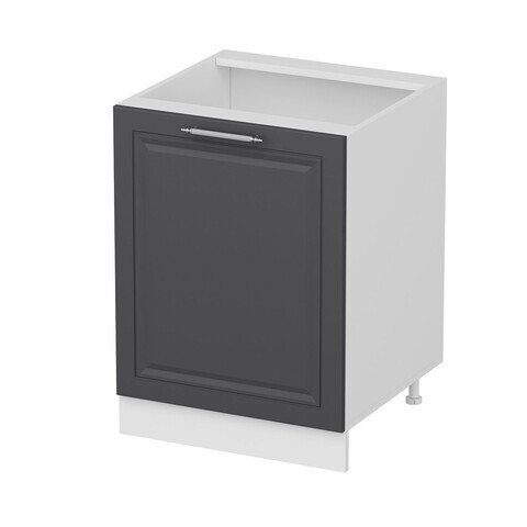 Dulap pentru bucatarie, Hanah Home, Minar, 60x87x58 cm, Alb / Antracit