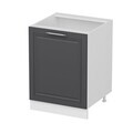 Dulap pentru bucatarie, Hanah Home, Minar, 60x87x58 cm, Alb / Antracit