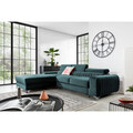 Coltar extensibil stanga 3 locuri ELTAP, LT-76MO, Grayson, 278x205x92 cm, lemn/poliester, verde