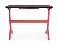 Birou Gaming, Bizzotto, 118 x 65 x 76 cm, otel/MDF, rosu/negru