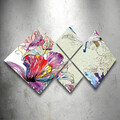 Set 4 tablouri decorative, 4MDF93459226, MDF, Imprimat UV, Multicolor