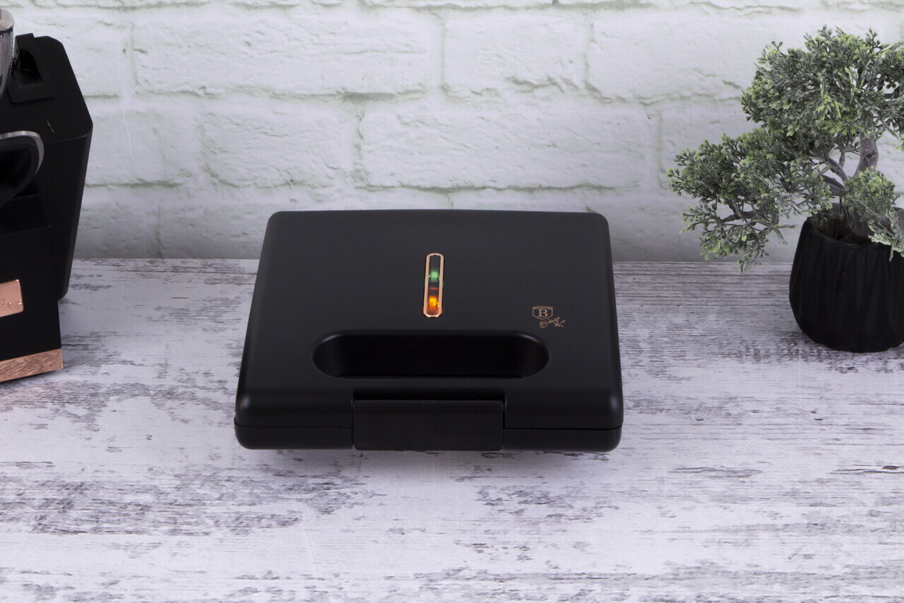 Gratar electric Berlinger Haus, Black Rose, 650W-780W, 22.5x13 cm, aluminiu, negru - imagine 4