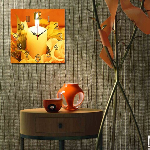 Ceas de perete, msk-50, mdf, dimensiune: 40 x 40 cm, multicolor