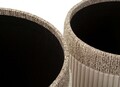 Set 3 taburete cu spatiu de depozitare Cream, Mauro Ferretti, 40.5x49.5 cm, MDF/poliester, crem