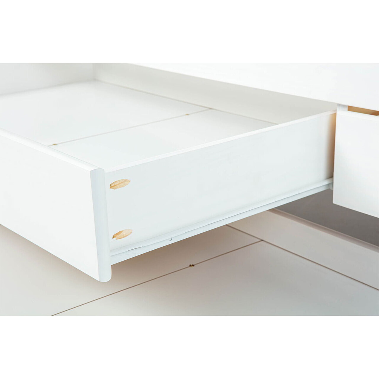 Pat multifunctional pentru camera copilului, 90x200 cm, Ried, Inter Link, lemn, alb - view 8