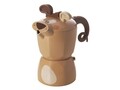 Cafetiera, Bricco Bracco, Excelsa, 3 cesti, aluminiu, bej/maro