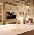 Decoratiune Leaf Glam, Mauro Ferretti, 35 x 11.5 x 44 cm, fier, auriu