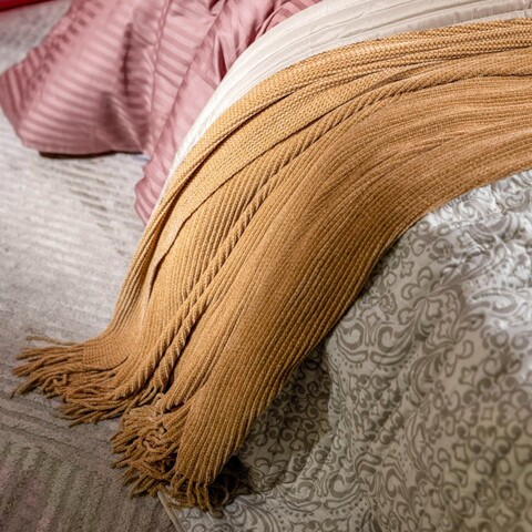 Patura Chenille, Homla, 130x170 cm, poliester, bej