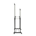 Suport mobil pentru umerase InArt, extensibil, 80x41x93 cm, metal/plastic, negru