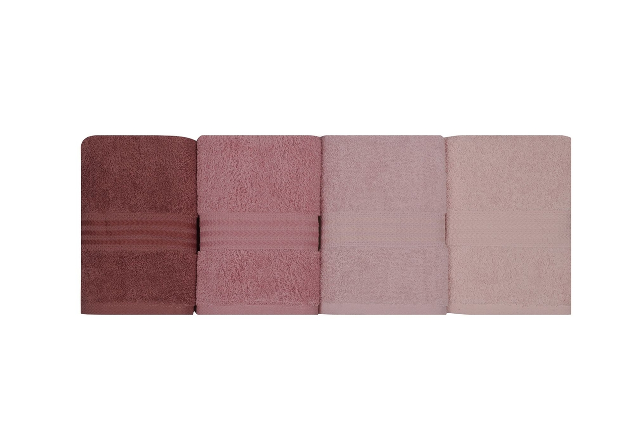 Set prosoape, L'essentiel Maison, Rainbow, Roz deschis / Pudra / Trandafir praf / Crema - view 3