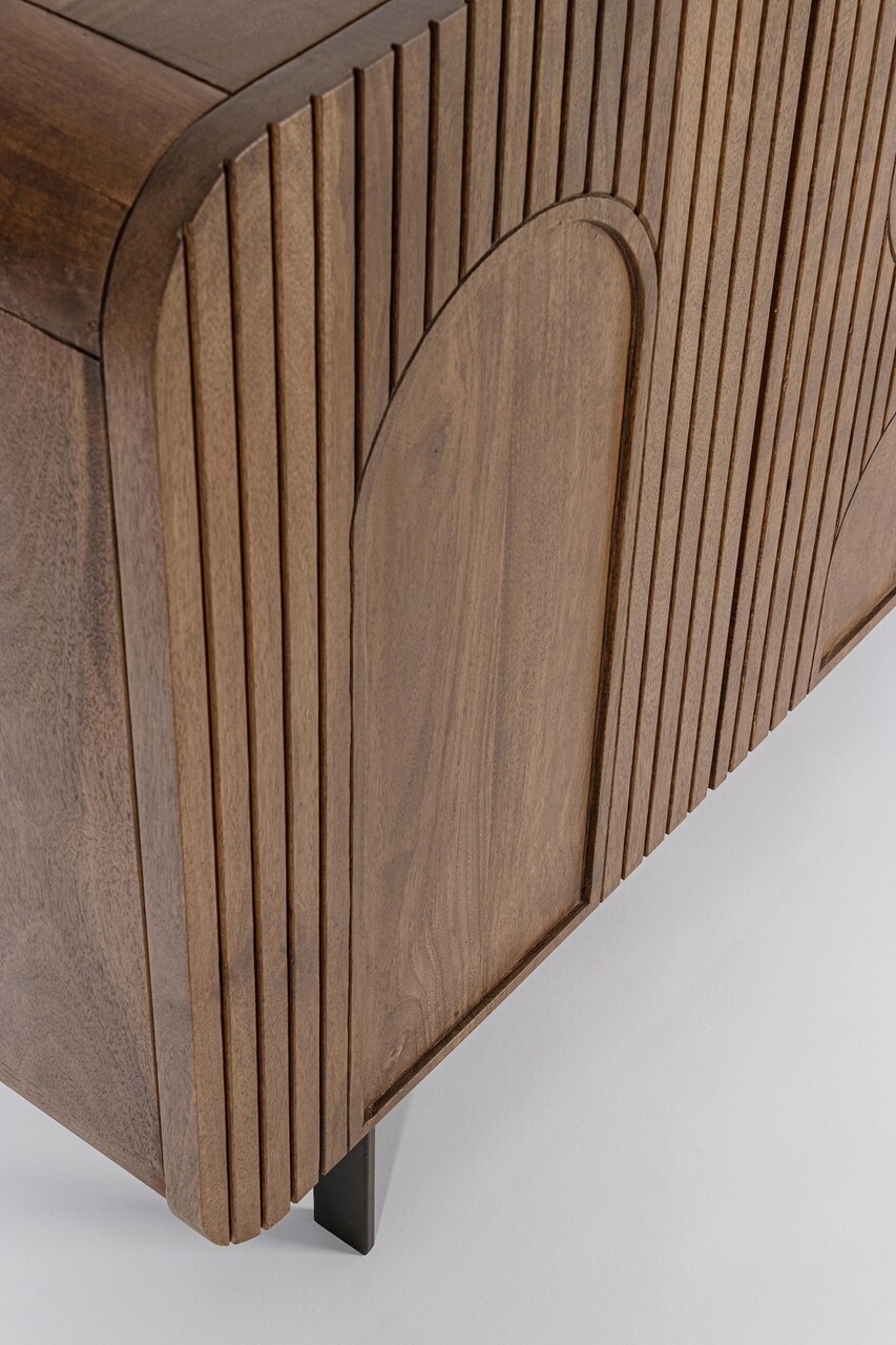 Bufet inferior Orissa, Bizzotto, 180x42x82 cm, lemn de mango/MDF, maro