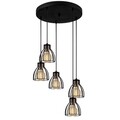 Lustra Kemah N-1237, Noor, 47 x 109 cm, 5 x E27, 100W, negru