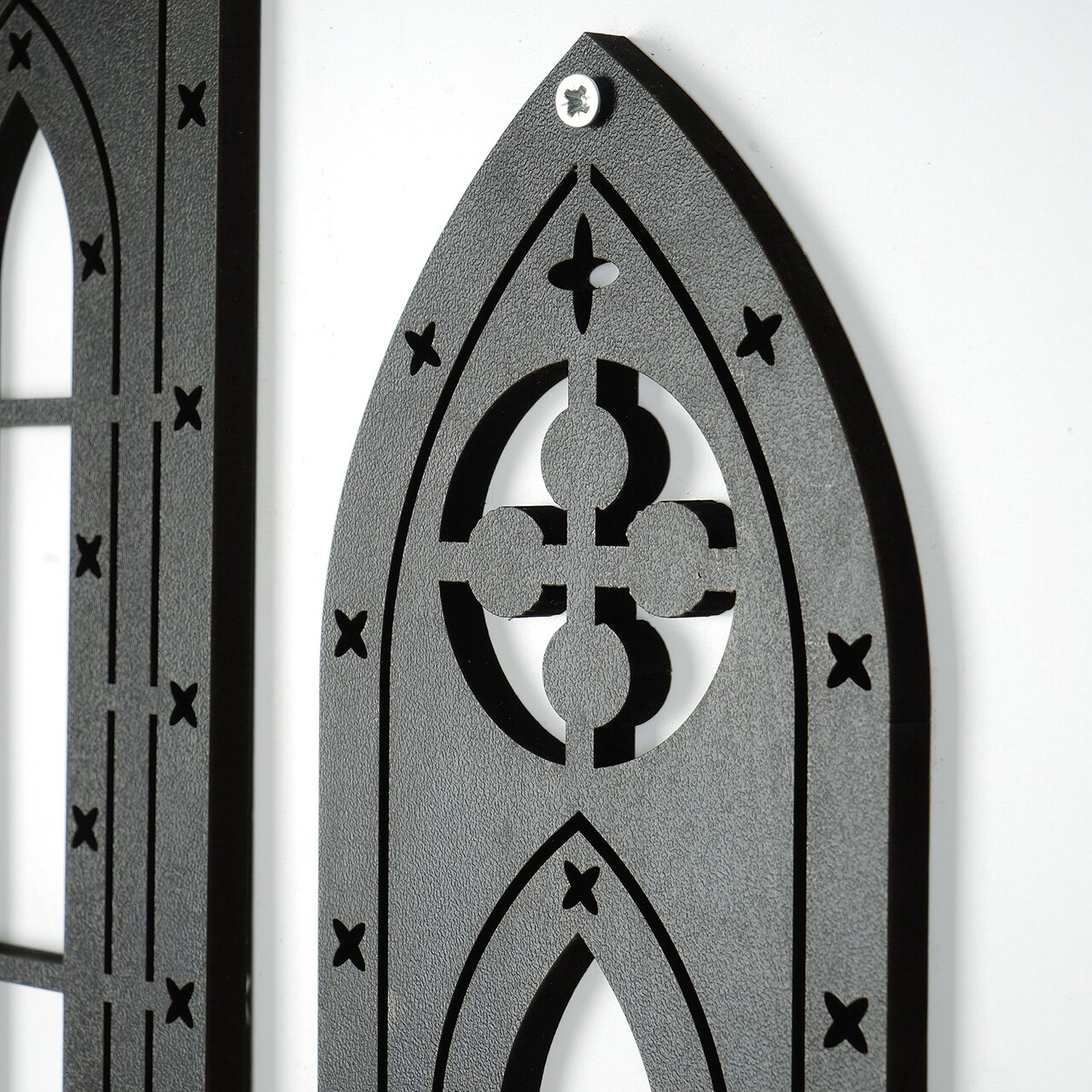 Decoratiune de perete, CRY022, Dimensiune: 53 x 11 cm (2 bucăți), Negru - view 7