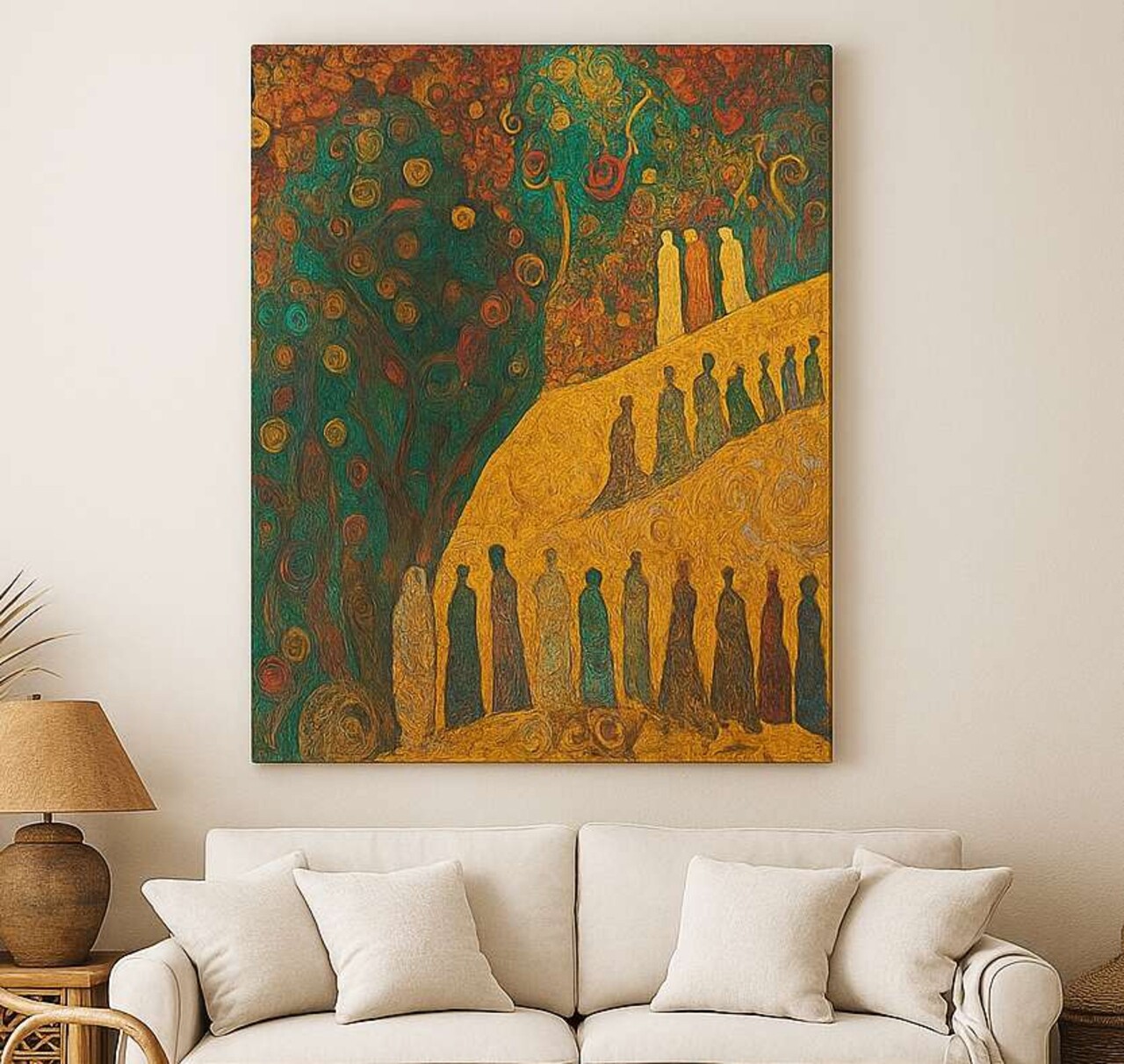 Tablou decorativ Hm_Cnvs26-30-50x70 Cadru: 100% lemn (Grosime: 2 x 3 cm) Multicolor