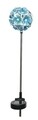 Lampa de gradina Flower, Lumineo, 10x81 cm, 17 led-uri, albastru