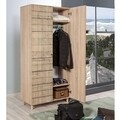 Dulap pentru haine Stil 728, Vella, 90x52x192 cm, multicolor