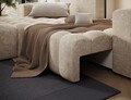 Coltar extensibil stanga 4 locuri ELTAP, Bon-01, Bonett, 250x175x92 cm, lemn/poliester, bej inchis