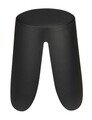 Scaunel pentru baie Comiso, Wenko, 44.5x46 cm, plastic/poliuretan, negru