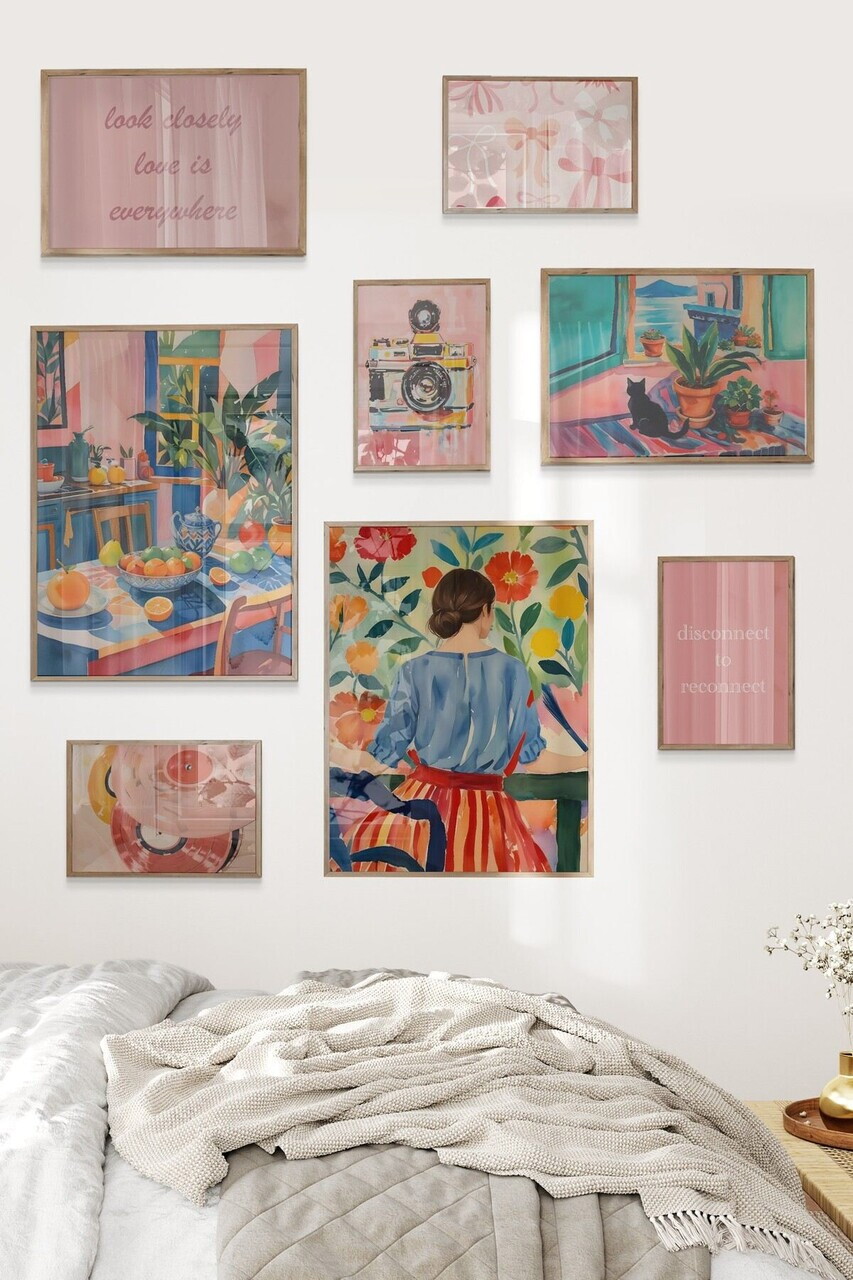 Tablou decorativ, Çgs-077-Wooden-Byk, Lemn masiv, Față: 100% PVC STICLĂ, Multicolor - view 2