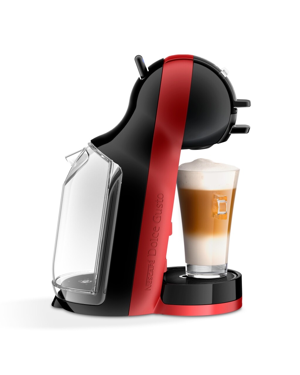 Espressor, Krups, Dolce Gusto Mini Me, 1500 W, 15 Bari, Capacitate Rezervor 0.8 L, Rosu/negru