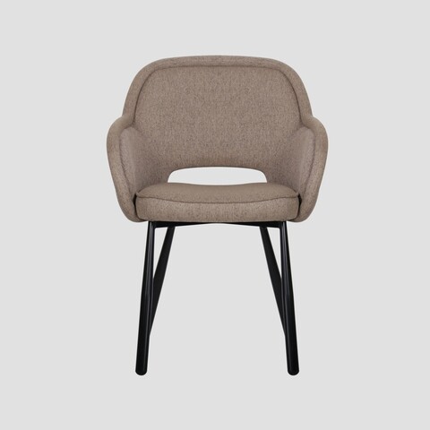 Scaun Campea, Homla, 62x61x84 cm, metal/poliester, maro deschis