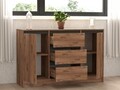 Consola, Puqa Design, Karal, 140x90x40 cm, PAL, Pin Atlantic / Antracit
