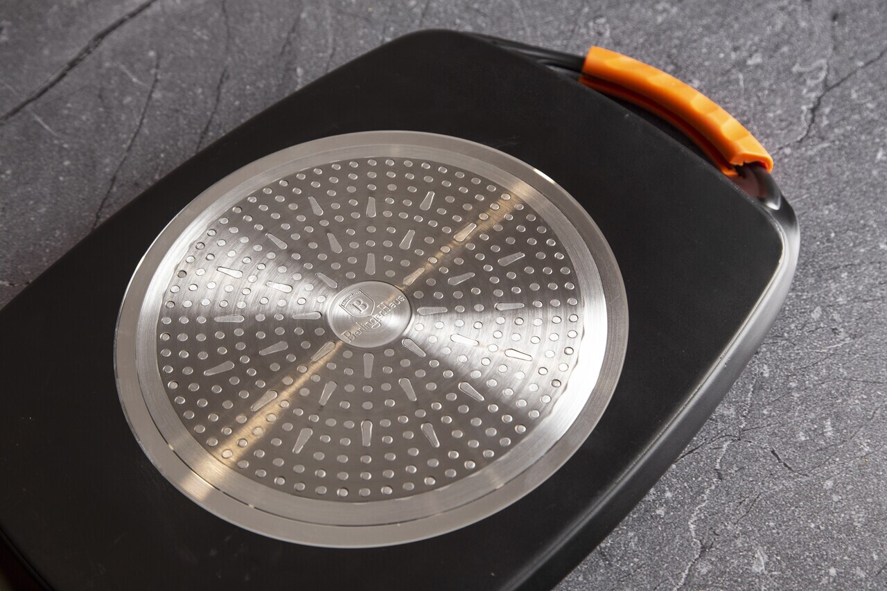 Tava grill Berlinger Haus, Granit Diamond, 47x29 cm, aluminiu, negru - imagine 6