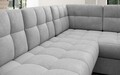 Coltar extensibil stanga 5 locuri ELTAP, LT-84MO, Blewett, 299x198x82 cm, lemn/poliester, gri deschis