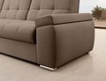 Coltar extensibil stanga 3 locuri ELTAP, LT-20NU, Sado, 272x192x95 cm, lemn/poliester, maro deschis