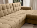Coltar extensibil dreapta 3 locuri ELTAP, RT-09MO, Blezalt, 240x150x82 cm, lemn/poliester, bej inchis