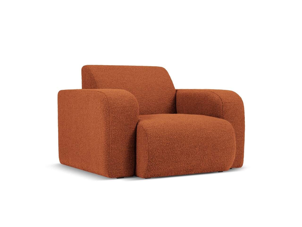Fotoliu, Molino-101, Micadoni Home, 105x95x72 cm, tesatura boucle, maro - 2 | YEO
