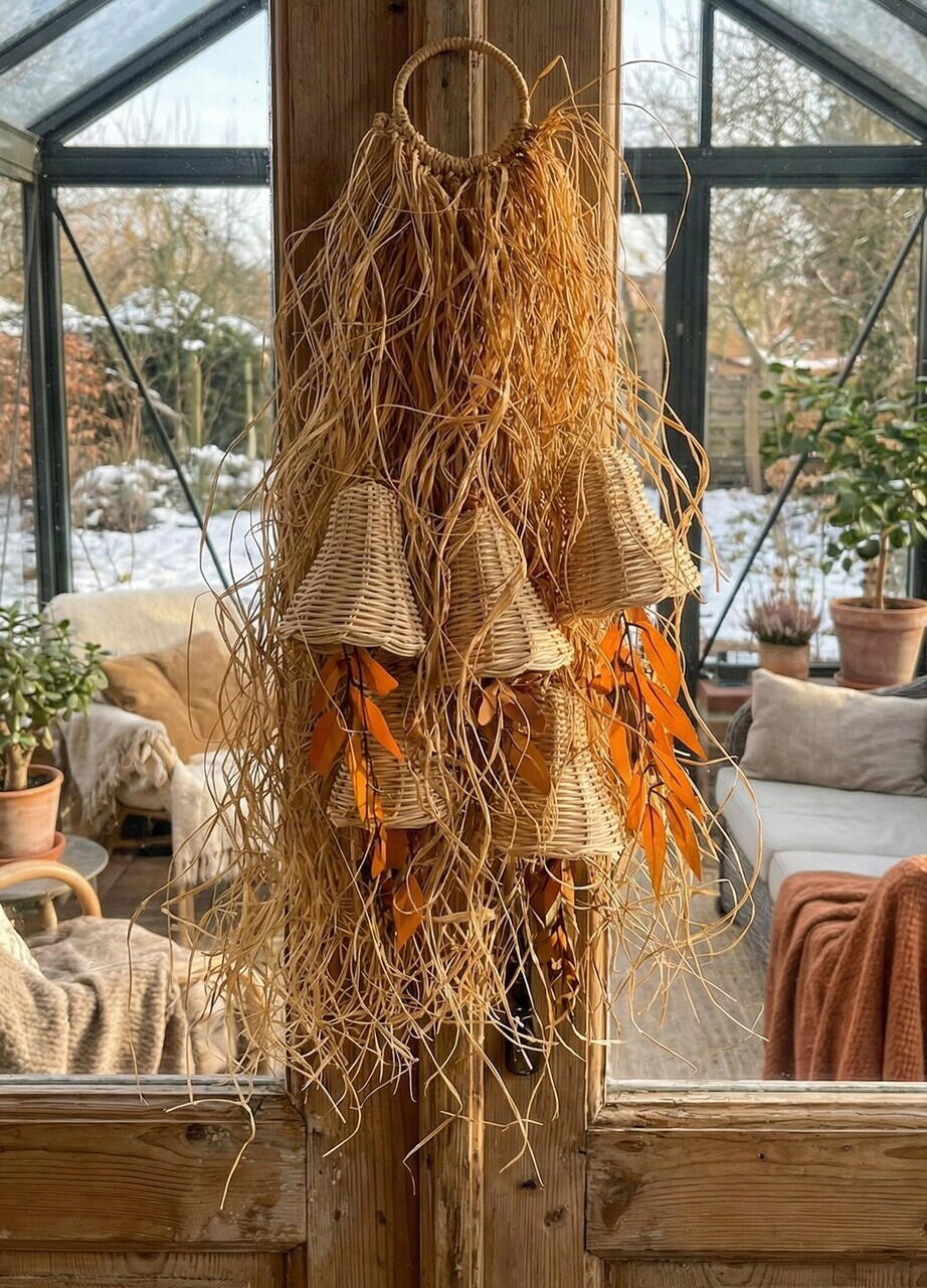 Decoratiune de perete, DB0008, Frunză de portocală, Natural